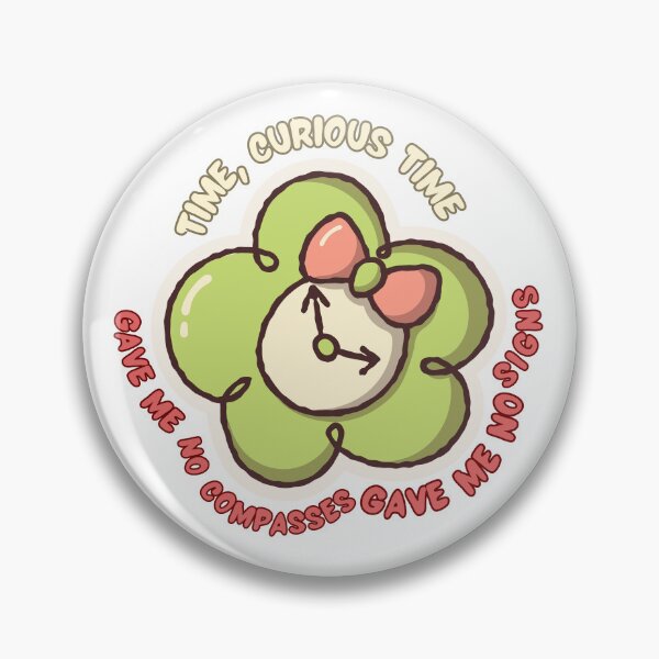 Item preview, Time, Curious Time ~ cute lovely flower clock aesthetic designed and sold by Raining Cats & Books.