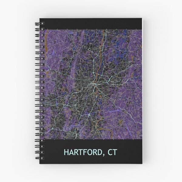 Item preview, HARTFORD, CT 100K Topographical Map Dark designed and sold by PGHPhotoCo.
