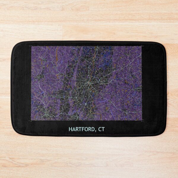 Item preview, HARTFORD, CT 100K Topographical Map Dark designed and sold by PGHPhotoCo.