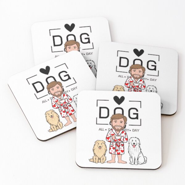 Item preview,  Dog Dad All Day Every Day – Cozy Morning with a Pyrenean Sheepdog designed and sold by GoodyPaws.