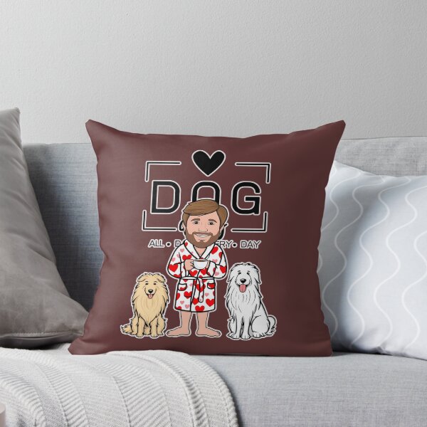 Item preview,  Dog Dad All Day Every Day – Cozy Morning with a Pyrenean Sheepdog designed and sold by GoodyPaws.