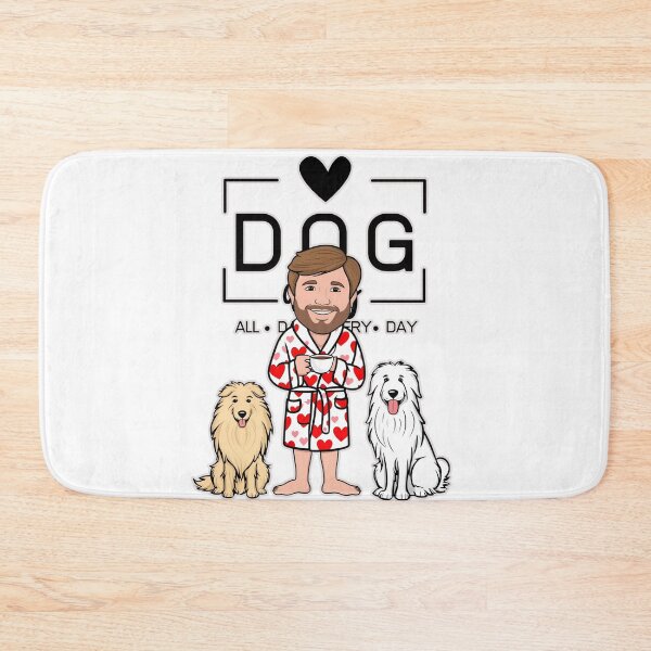 Item preview,  Dog Dad All Day Every Day – Cozy Morning with a Pyrenean Sheepdog designed and sold by GoodyPaws.