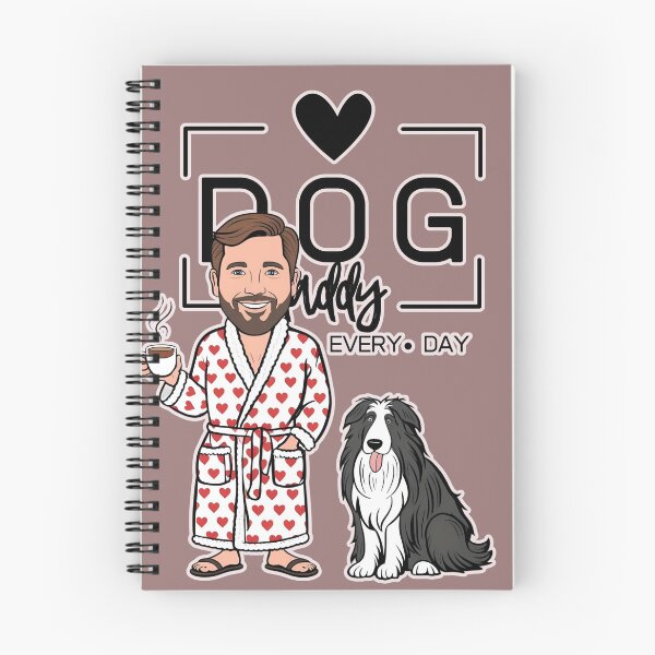 Item preview, Dog Dad All Day Every Day – Cozy Morning with a Pyrenean Sheepdog designed and sold by GoodyPaws.