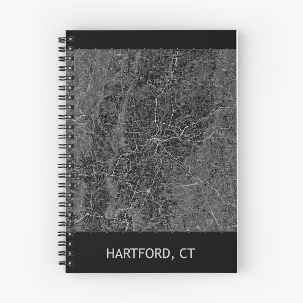 Item preview, HARTFORD, CT 100K Topographical Map Black designed and sold by PGHPhotoCo.