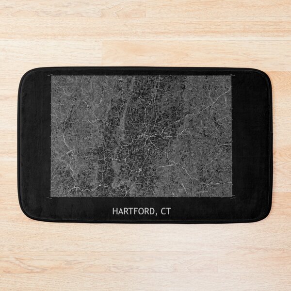 Item preview, HARTFORD, CT 100K Topographical Map Black designed and sold by PGHPhotoCo.