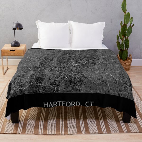 Item preview, HARTFORD, CT 100K Topographical Map Black designed and sold by PGHPhotoCo.