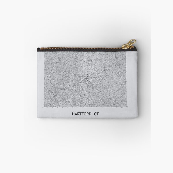 Item preview, HARTFORD, CT 100K Topographical Map Grey designed and sold by PGHPhotoCo.