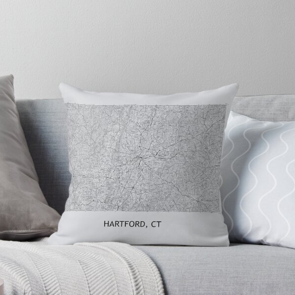 Item preview, HARTFORD, CT 100K Topographical Map Grey designed and sold by PGHPhotoCo.