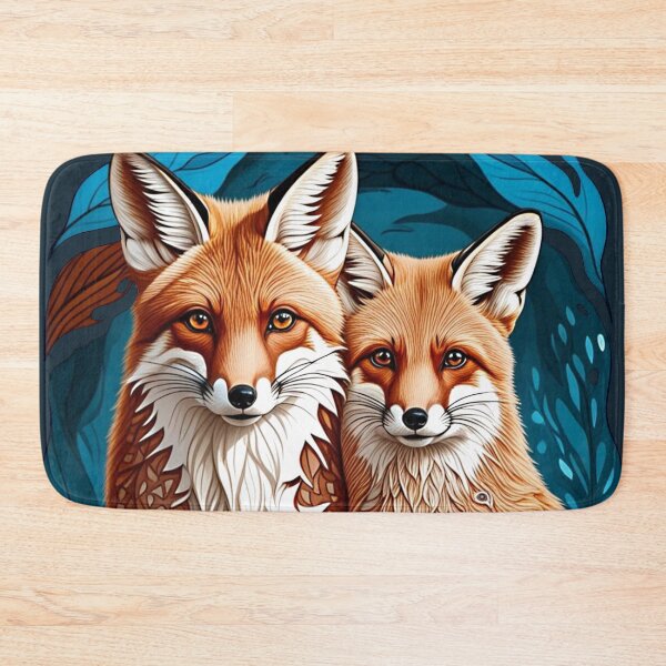 Item preview, Fox couple design. Woodland wildlife. designed and sold by Shoot-The-Moon.