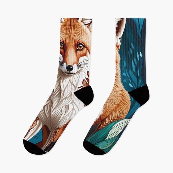 Item preview, Fox couple design. Woodland wildlife. designed and sold by Shoot-The-Moon.