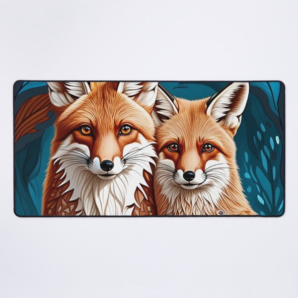 Item preview, Fox couple design. Woodland wildlife. designed and sold by Shoot-The-Moon.