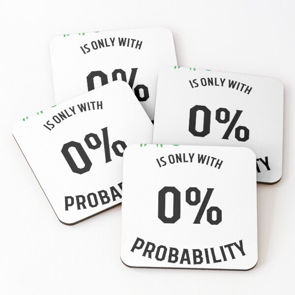Item preview, Impossible is only with 0% probability (black) designed and sold by Smileyt-shirt.