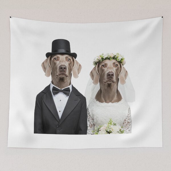 Item preview, Weimaraner Wedding designed and sold by Dog Lover Club.