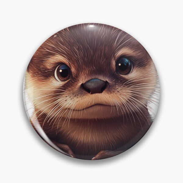 Item preview, Adorable Otter Portrait designed and sold by NicolasGlowArt.