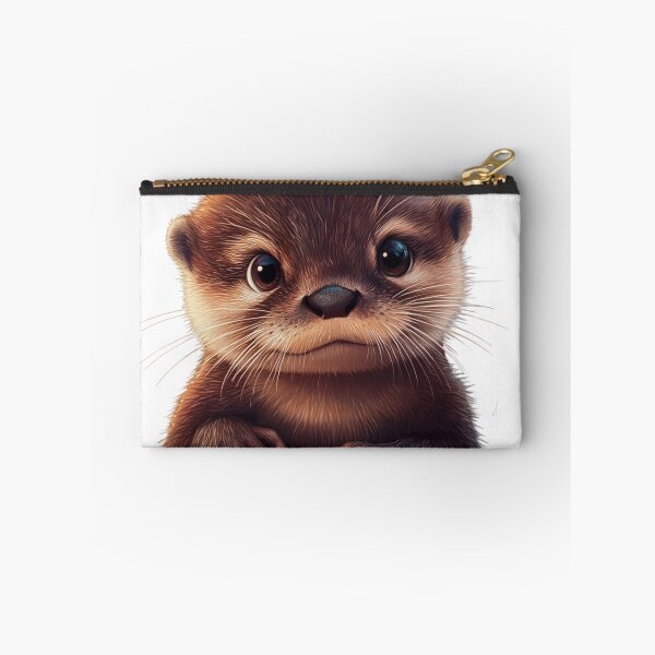 Item preview, Adorable Otter Portrait designed and sold by NicolasGlowArt.