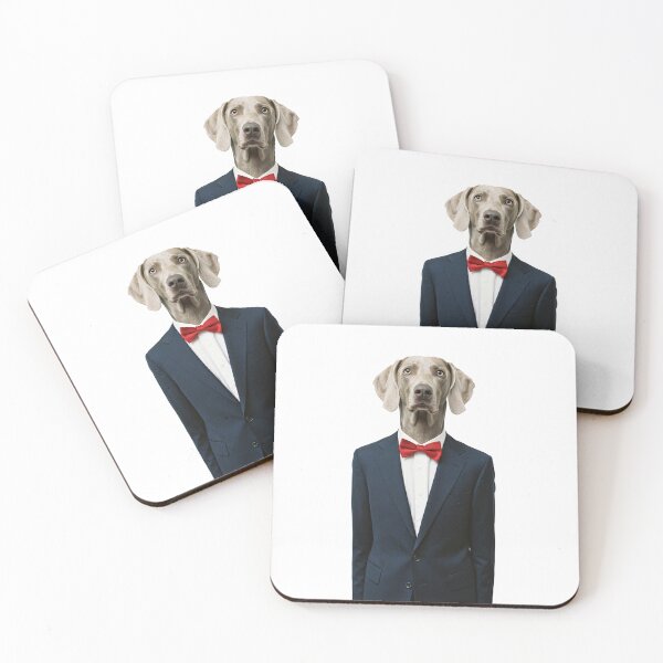 Item preview, Weimaraner in suit designed and sold by Dog Lover Club.