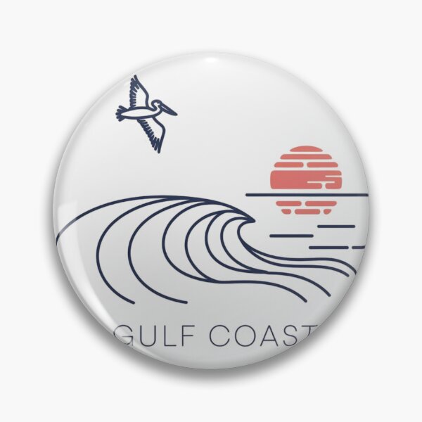 Item preview, Minimalist Gulf of Mexico T-Shirt - Coastal Line Art Design for Ocean Lovers designed and sold by Simplehue.