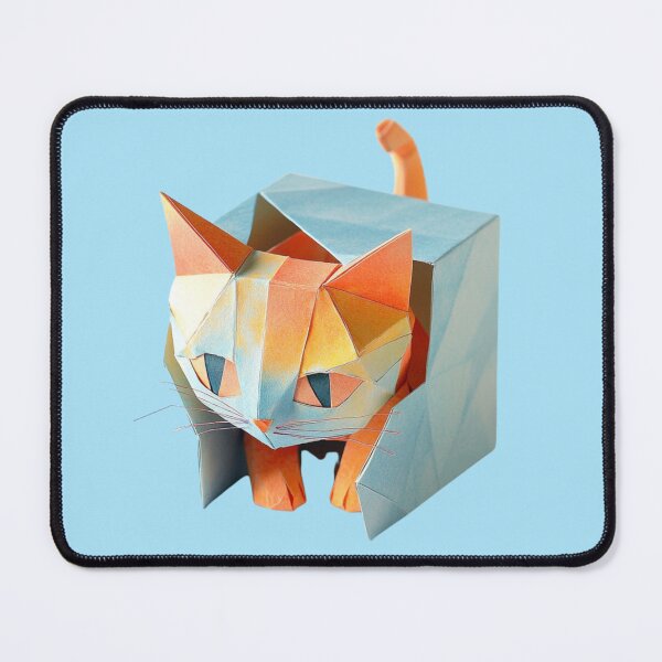 Item preview, Claustrophobic Ginger Origami Cat designed and sold by anettfaye.