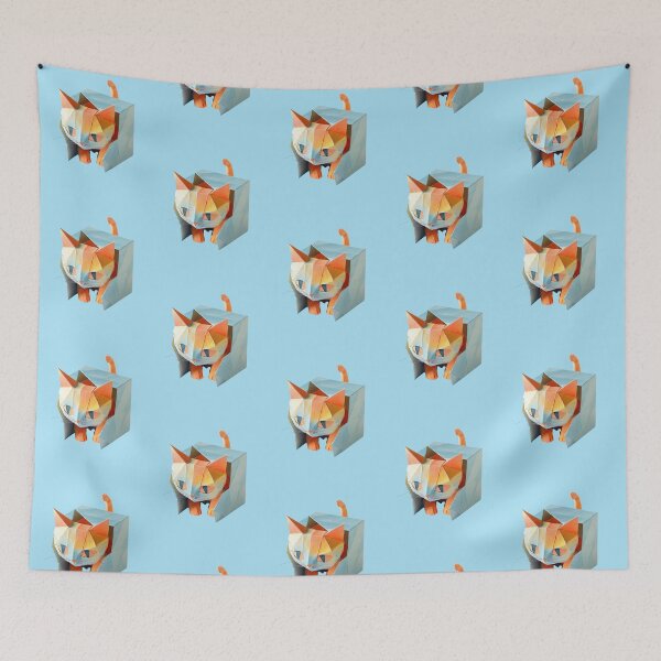 Item preview, Claustrophobic Ginger Origami Cat  designed and sold by anettfaye.