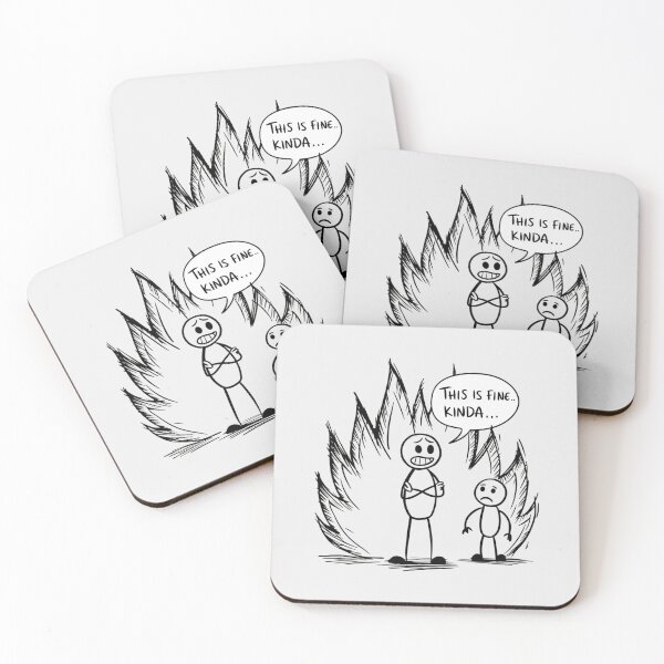 Item preview, This Is Fine... Kinda designed and sold by SignumShop.
