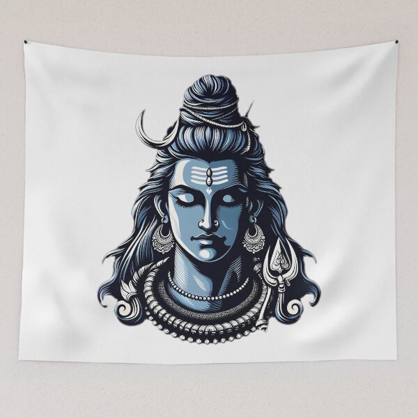 Item preview, Divine Lord Shiva Illustration - Maha Shivaratri designed and sold by InevitableAum.