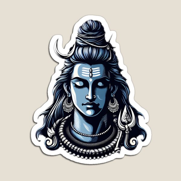 Item preview, Divine Lord Shiva Illustration - Maha Shivaratri designed and sold by InevitableAum.