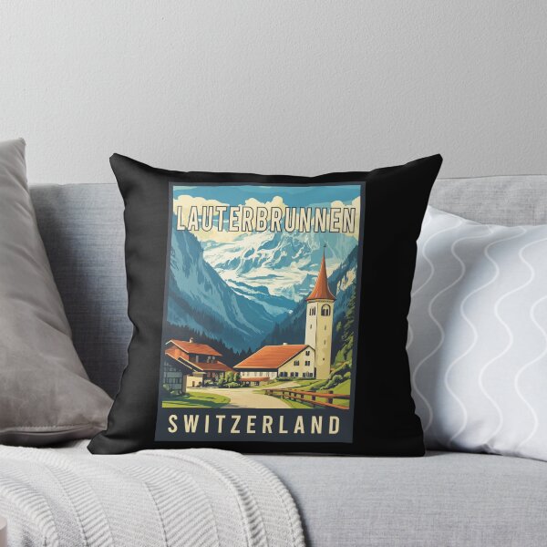 Item preview, Explore Majestic Alps of Lauterbrunnen in Switzerland - Travel Art designed and sold by turtlestart.