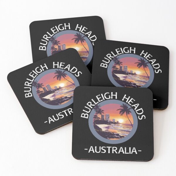 Item preview, Burleigh Heads - Australia (with White Lettering) designed and sold by VelvetRoom.