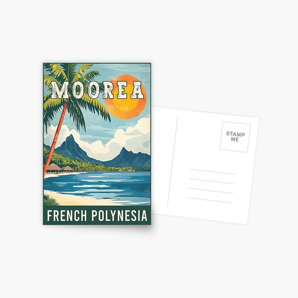 Item preview, Explore Tropical Paradise Moorea in French Polynesia - Travel Art designed and sold by turtlestart.