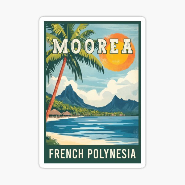 Item preview, Explore Tropical Paradise Moorea in French Polynesia - Travel Art designed and sold by turtlestart.
