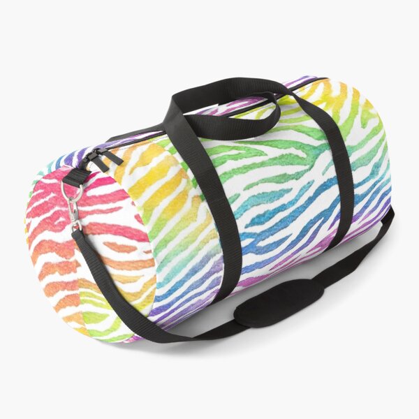 Item preview, Watercolor Rainbow Zebra Print designed and sold by Meredith Makes Art.