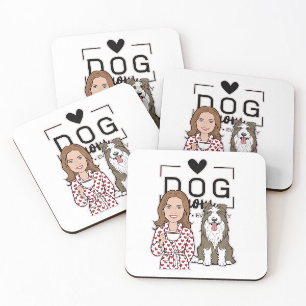 Item preview, Dog Mom All Day Every Day – Cozy Morning with a Pyrenean Sheepdog designed and sold by GoodyPaws.