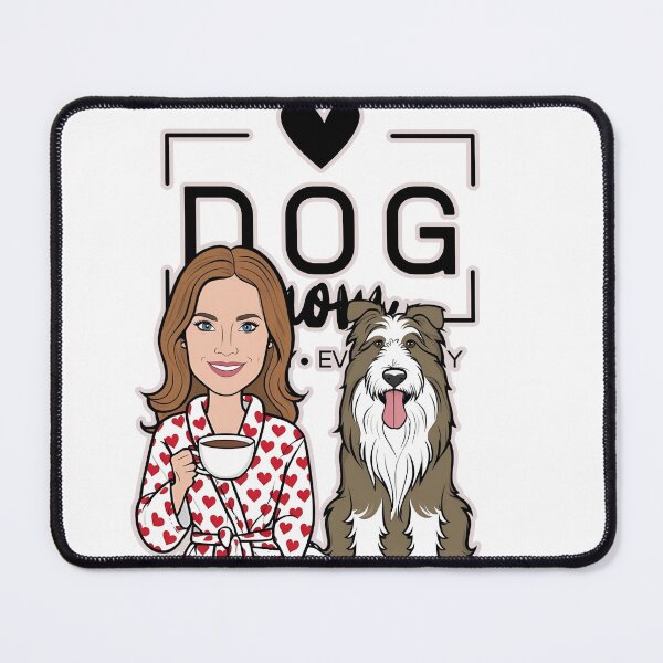 Item preview, Dog Mom All Day Every Day – Cozy Morning with a Pyrenean Sheepdog designed and sold by GoodyPaws.