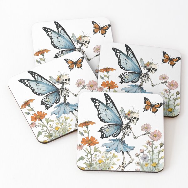 Item preview, Skeleton Butterfly Fairy Floral designed and sold by CarrollGene.
