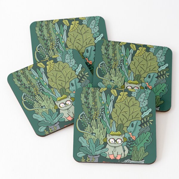 Item preview, Chaos green gardening cat designed and sold by kostolom3000.
