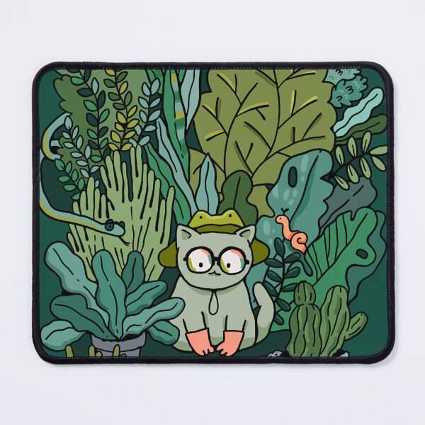 Item preview, Chaos green gardening cat designed and sold by kostolom3000.