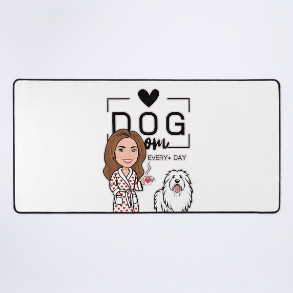 Item preview,  Dog Mom All Day Every Day – Cozy Morning with a Pyrenean Sheepdog designed and sold by GoodyPaws.