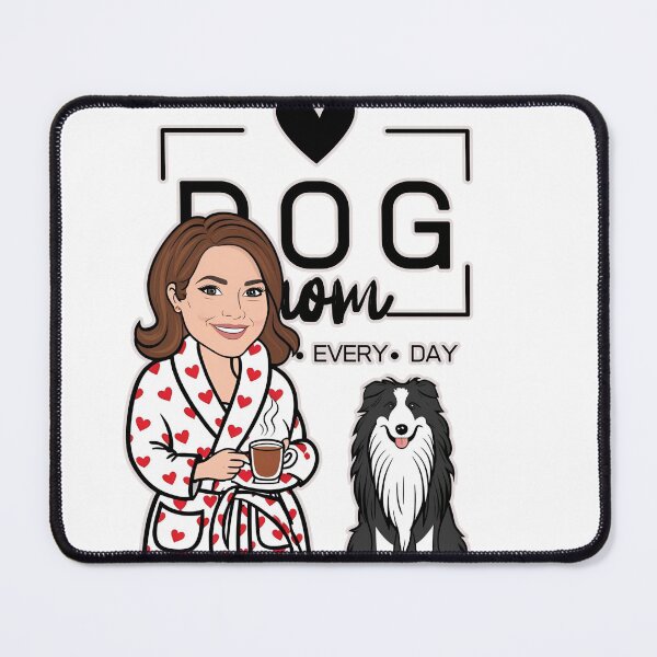 Item preview, Dog Mom All Day Every Day – Cozy Morning with a Pyrenean Sheepdog designed and sold by GoodyPaws.