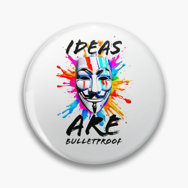 Item preview, Protest slogans. Anonymous. Ideas are bulletproof. designed and sold by Drone-tees.
