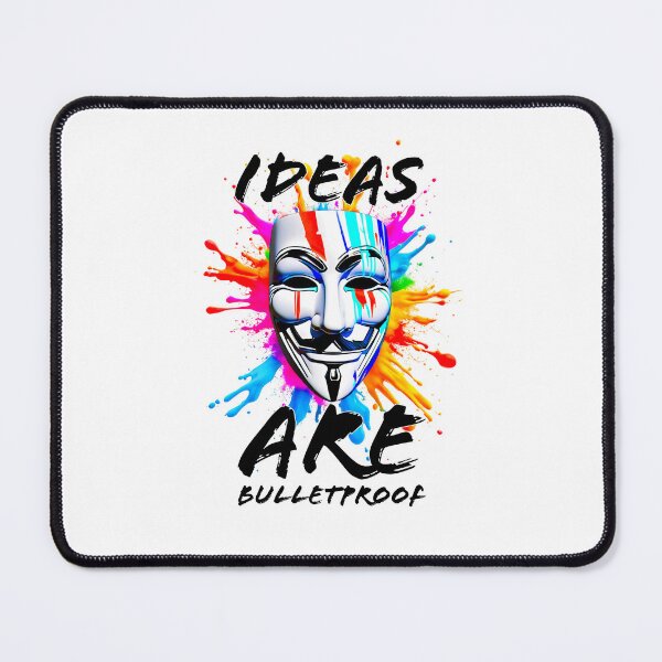 Item preview, Protest slogans. Anonymous. Ideas are bulletproof. designed and sold by Drone-tees.