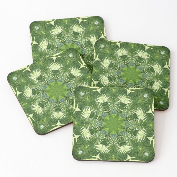 Item preview, Green Ferns with Hostas in the summer design designed and sold by Stabrowska Designs.
