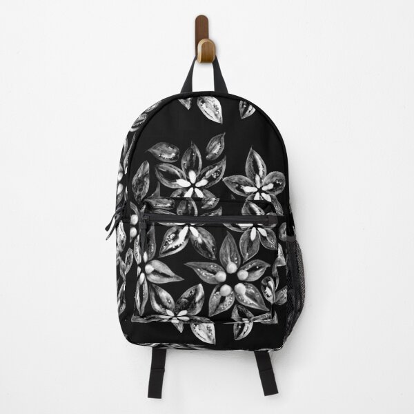 Item preview, Floral pattern made of tomato slices in black and white. designed and sold by miratomm.