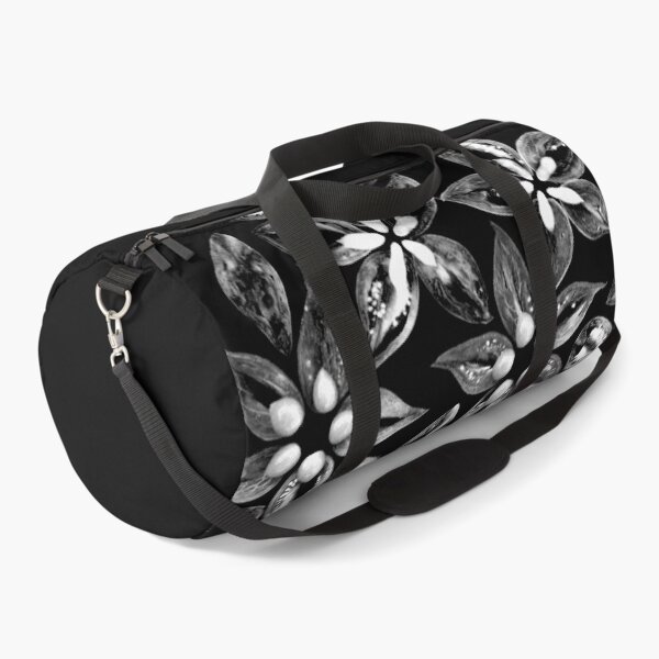 Item preview, Floral pattern made of tomato slices in black and white. designed and sold by miratomm.