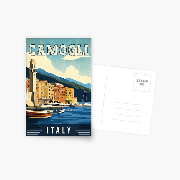 Item preview, Explore Charming Camogli in Italy - Travel Art designed and sold by turtlestart.