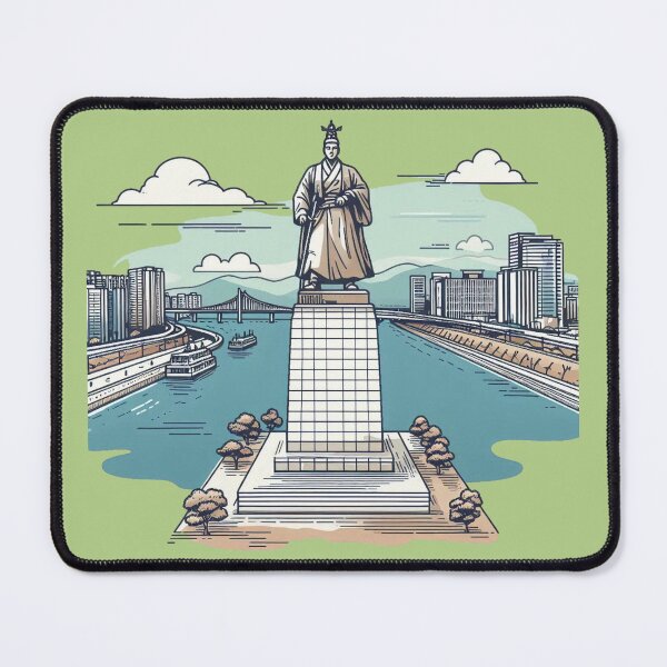 Item preview, Admiral Yi Sun-sin 3D Sketch – Seoul’s Historic Landmark, designed and sold by PaintMeWorld.