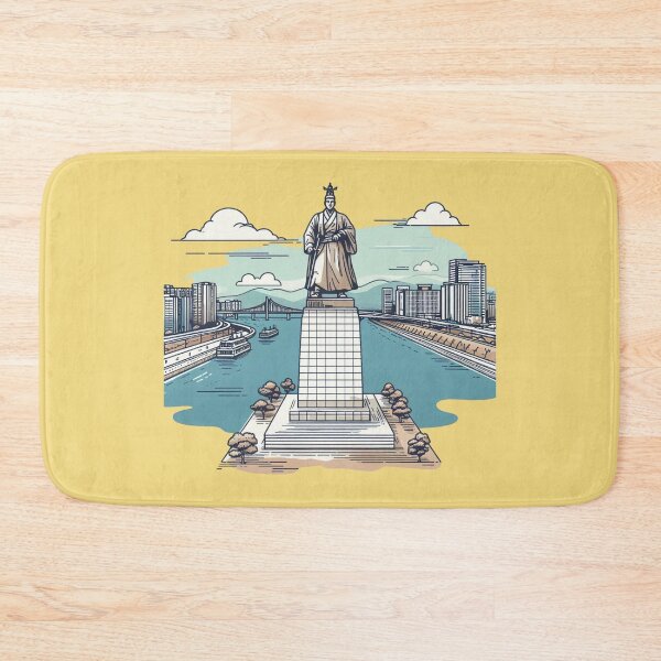 Item preview, Admiral Yi Sun-sin 3D Sketch – Seoul’s Historic Landmark,  designed and sold by PaintMeWorld.