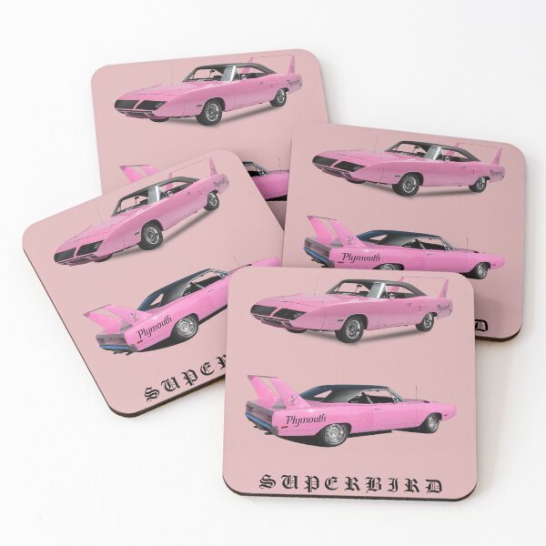 Item preview, Pink Plymouth Superbird designed and sold by aliigal.