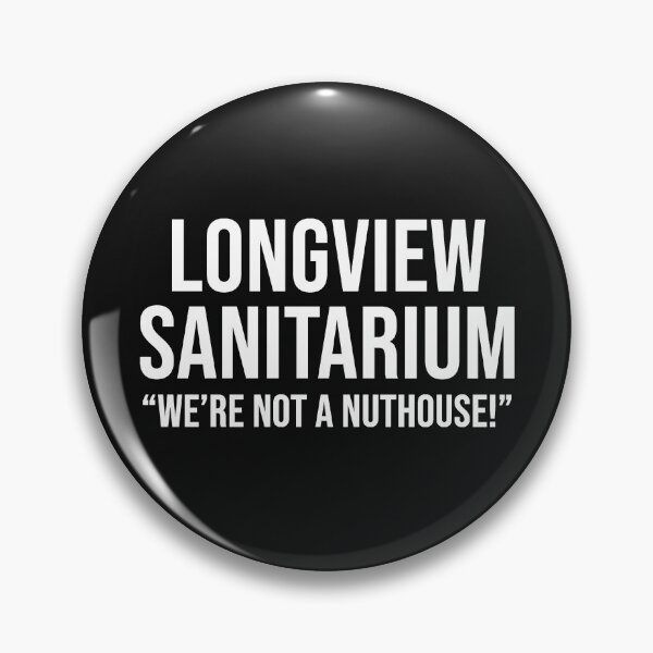 Item preview, Longview Sanitarium Stacked White designed and sold by emwoodard.