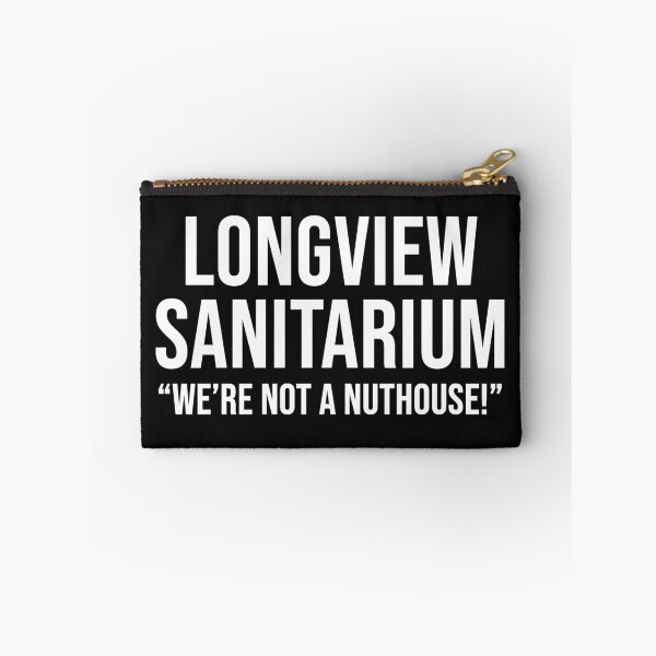 Item preview, Longview Sanitarium Stacked White designed and sold by emwoodard.