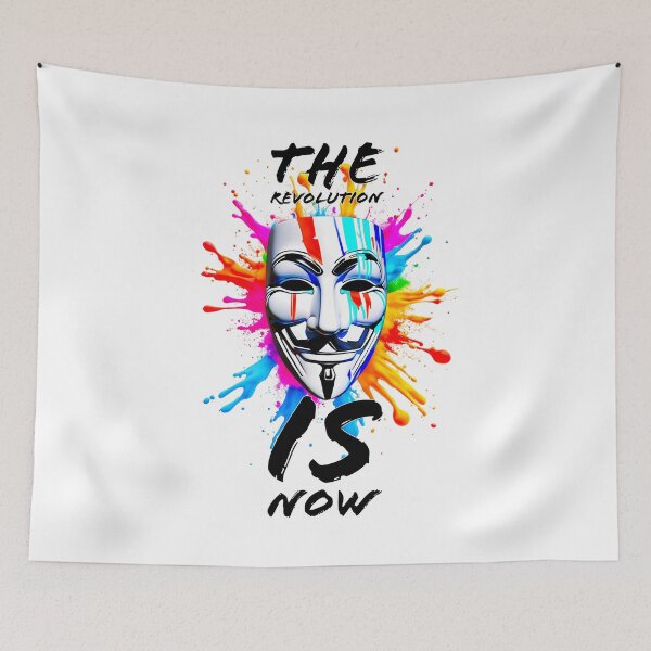 Item preview, Protest slogans. Anonymous. The revolution is now. designed and sold by Drone-tees.